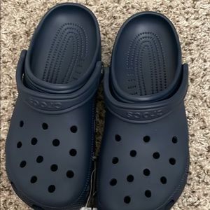 Navy crocs size 10